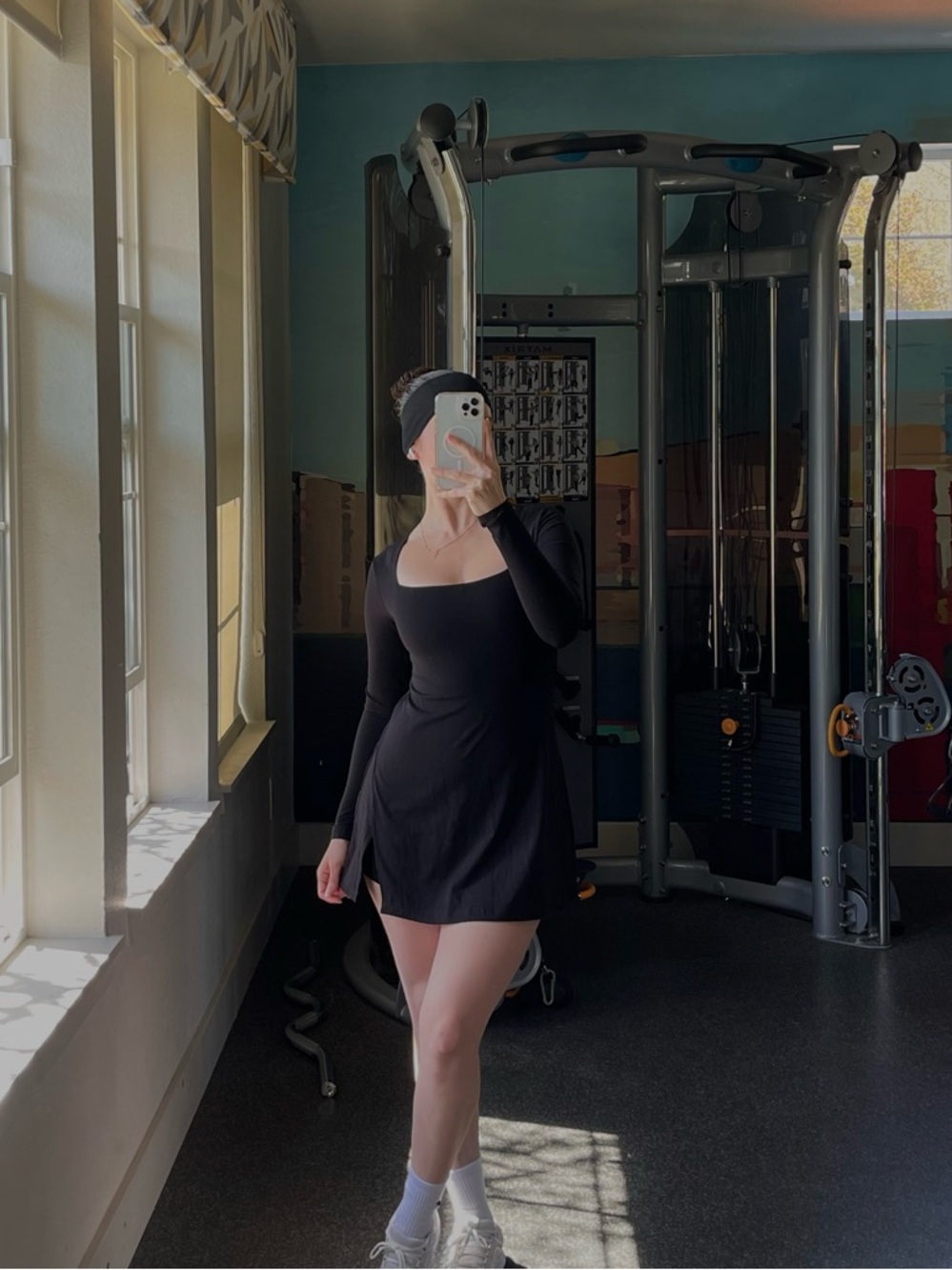SET Active Black Dress with Shorts
